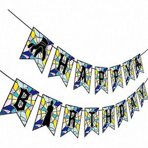 Wednesday Happy Bithday Banner Party Decorations‎